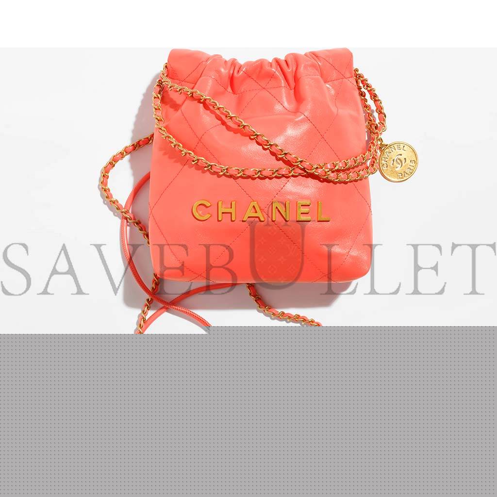 Ch*el 22 mini handbag as3980 b08037 nn275 (20*19*6cm)